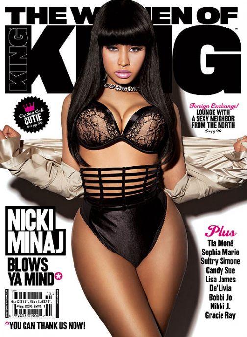 Cover Me: Nicki Minaj Covers New Issue Of King Magazine