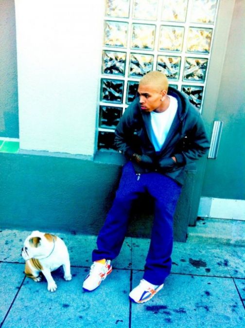 Chris Brown Shows Off More Of His Blonde Look