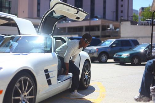Ne-Yo Shows Off His New Mercedes-Benz SLS AMG