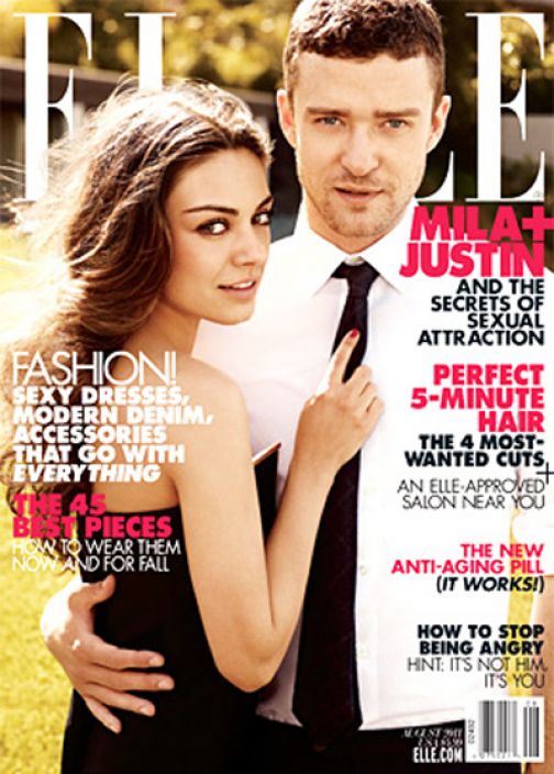 Cover Me: Justin Timberlake & Mila Kunis Talk Sex With ELLE Magazine